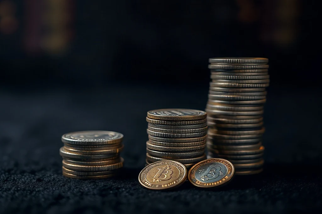 Cartão dourado sobre envelope escuro com luz suave