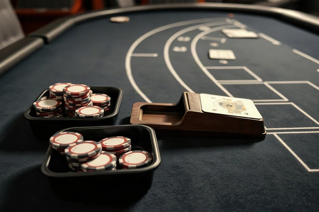 Cassino ao vivo no 1win: roleta e blackjack com dealer real Roleta de cassino em movimento com luzes douradas ao fundo